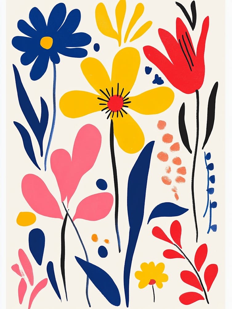 Abstract Floral Print