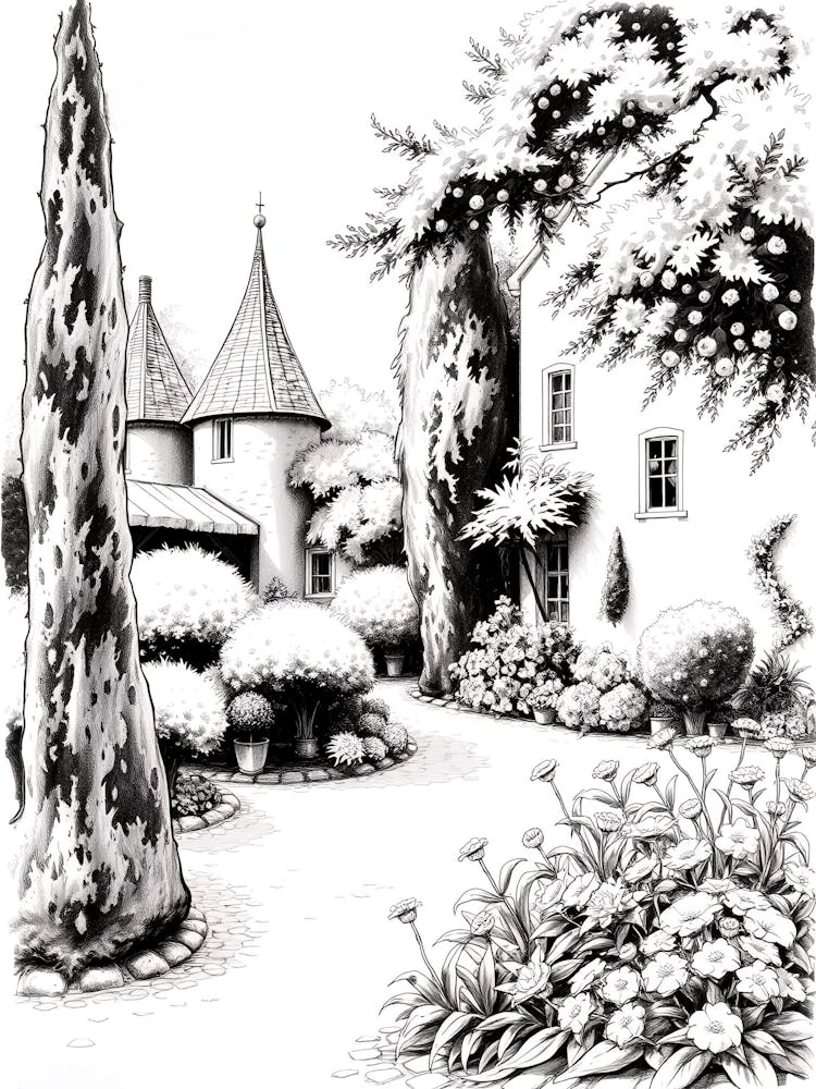 Black And White Drawing