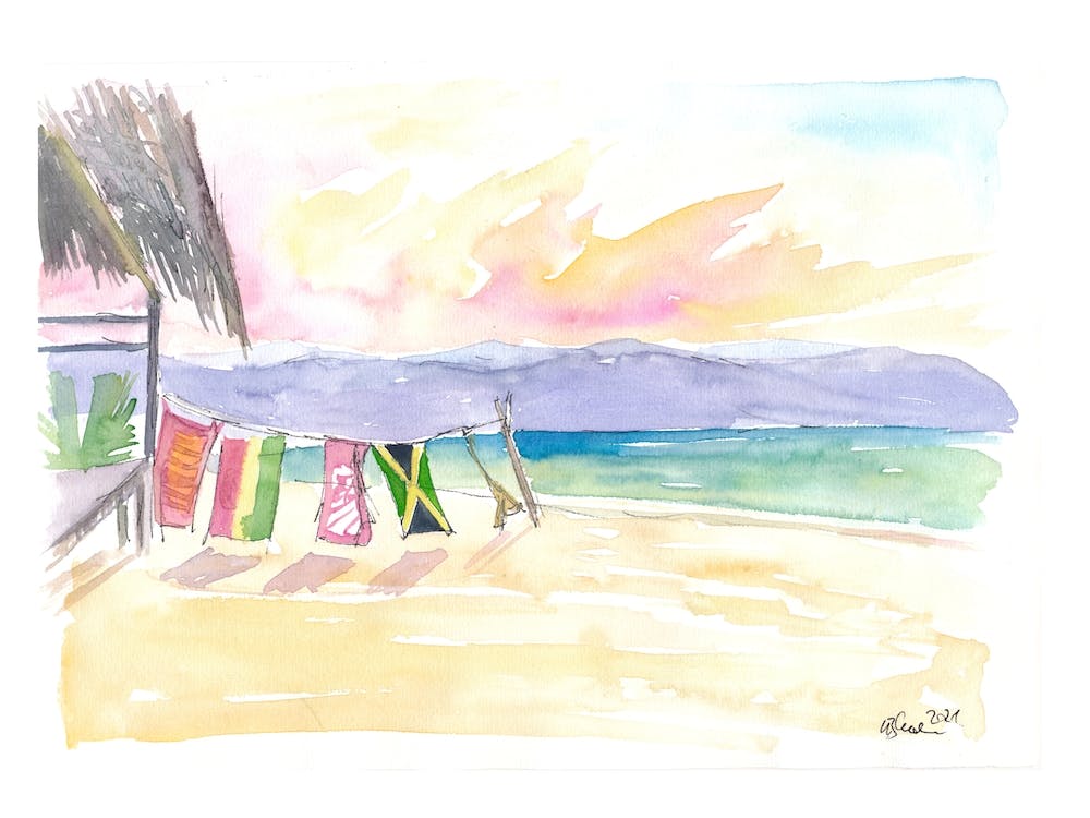 Caribbean Beach In Jamaica