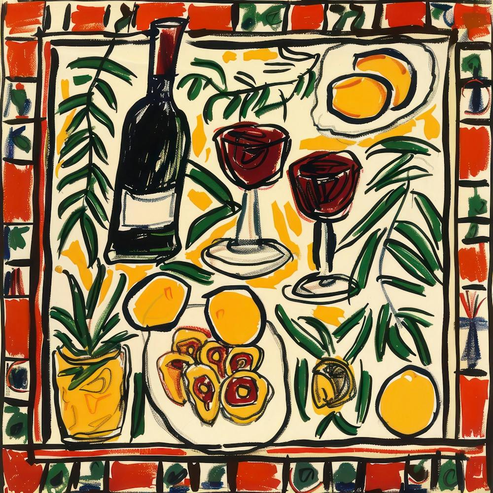 Wine With Friends Matisse Style 6