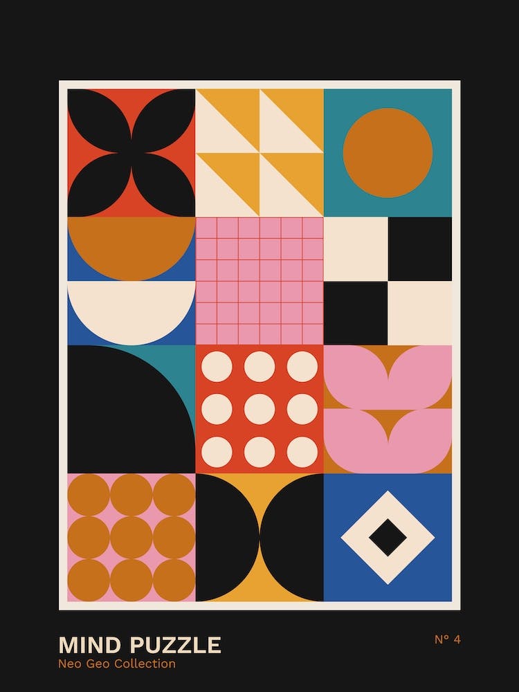 Abstract Geometric Bauhaus Inspired 2