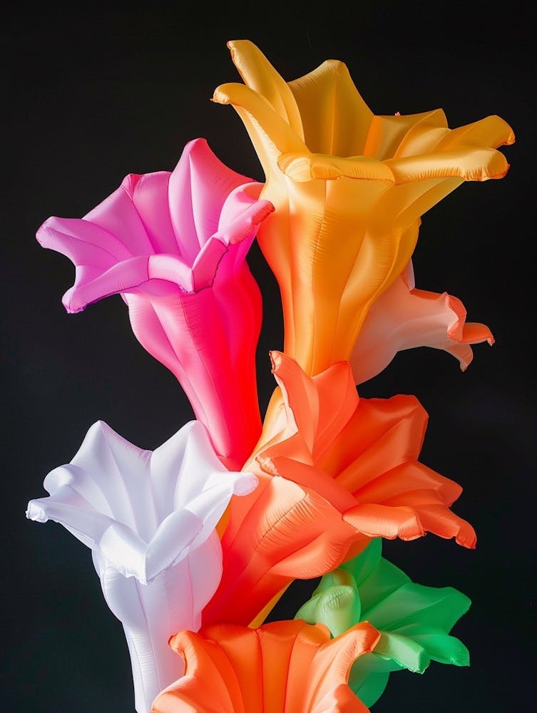 Bright Inflatable Flowers Coral Bells 1