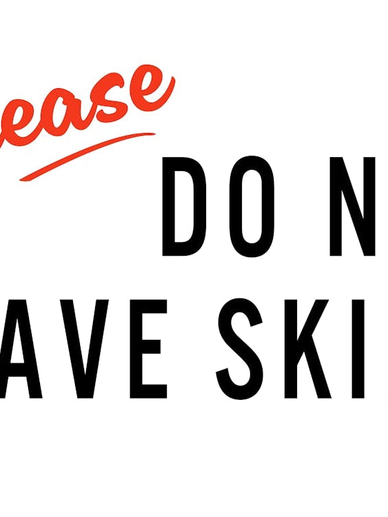 Please Do Not Leave Skids Bathroom Print - House Rules