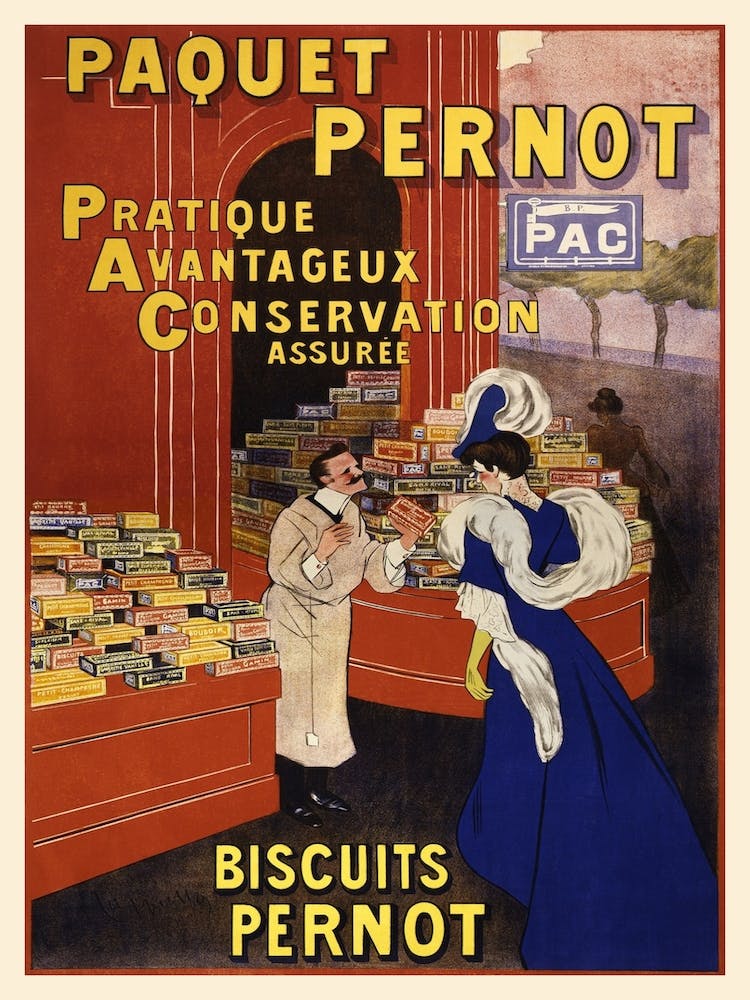 Vintage Advertisement Poster Pernot