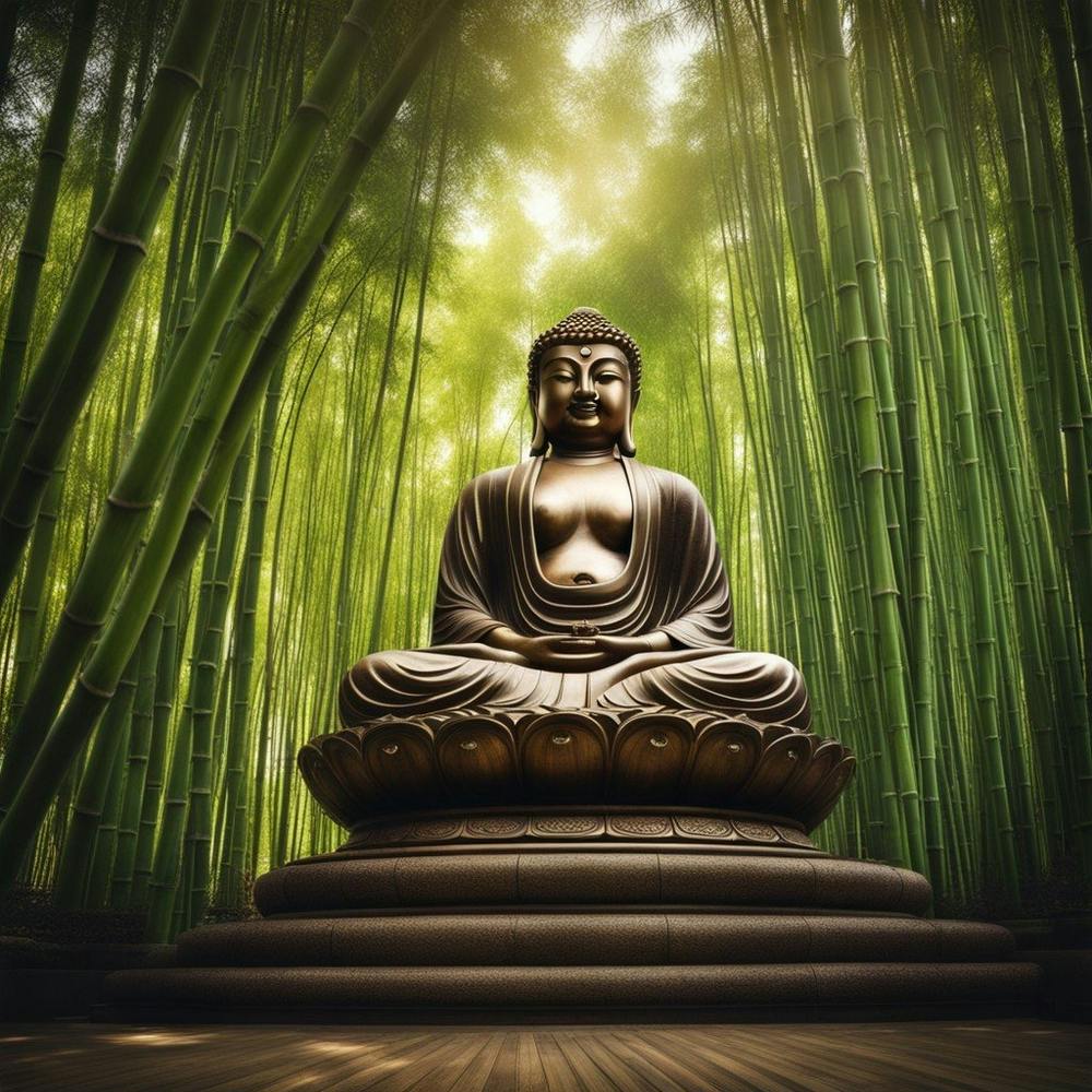 Buddha im Bambuswald 2