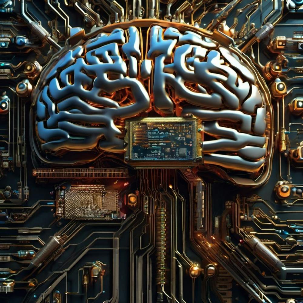Brain On Circuit Board