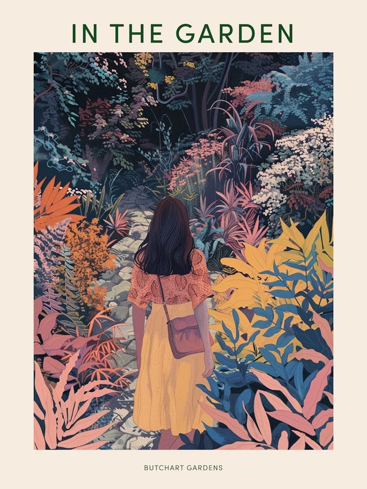 In The Garden Poster Butchart Gardens 5