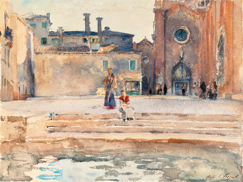 Campo Dei Frari, Venice, John Singer Sargent