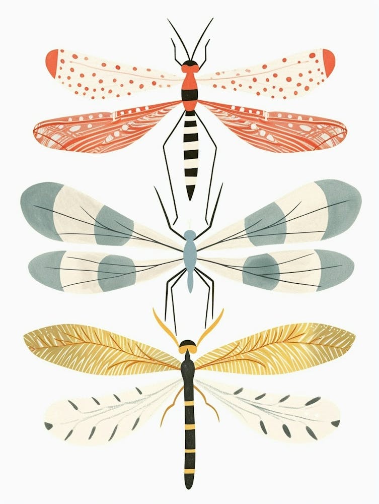 Colourful Insect Illustration Damselfly 11