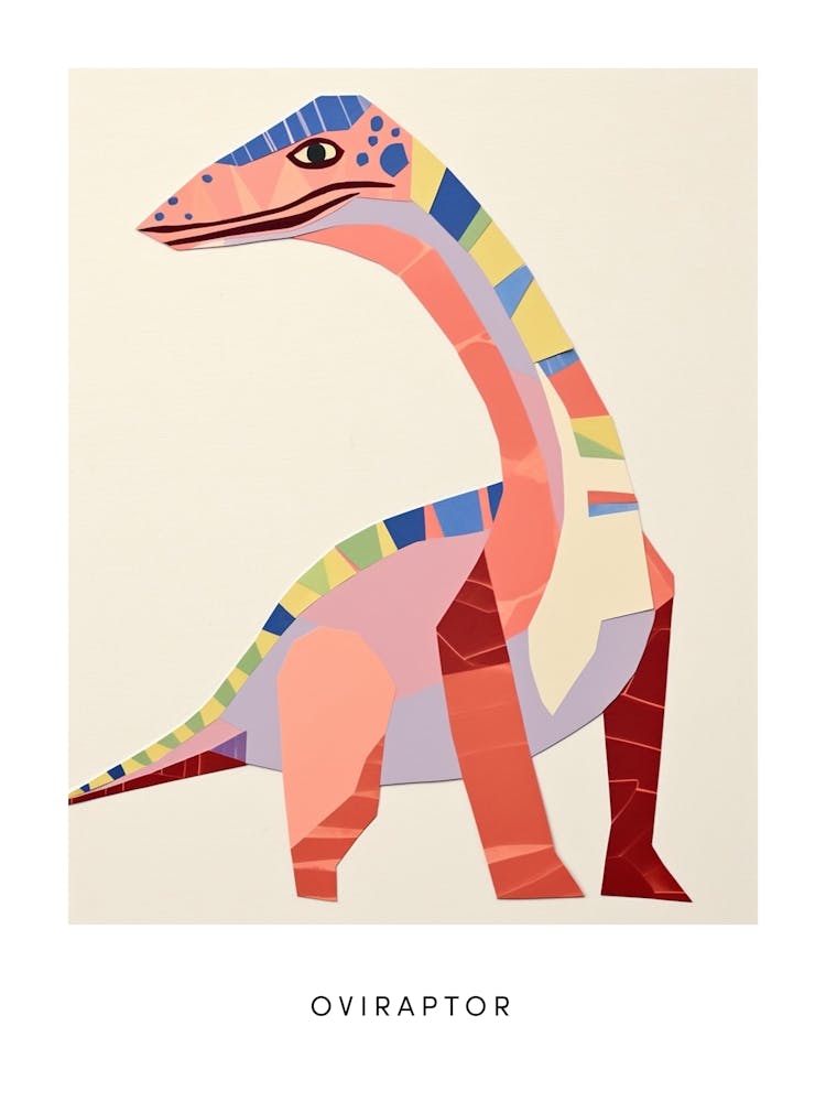 Nursery Dinosaur Art Oviraptor 1 Poster