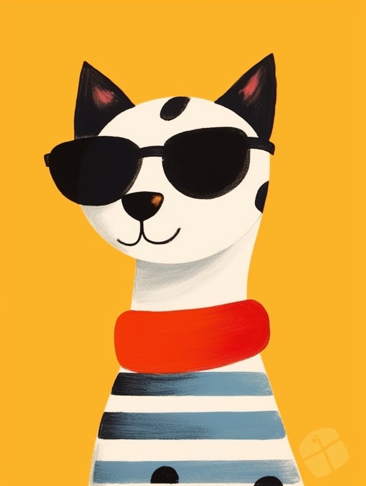 Little Cat 5 Wearing Sunglasses