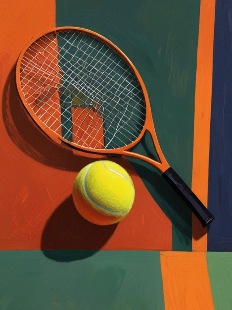 Tennis Racket And Ball 7