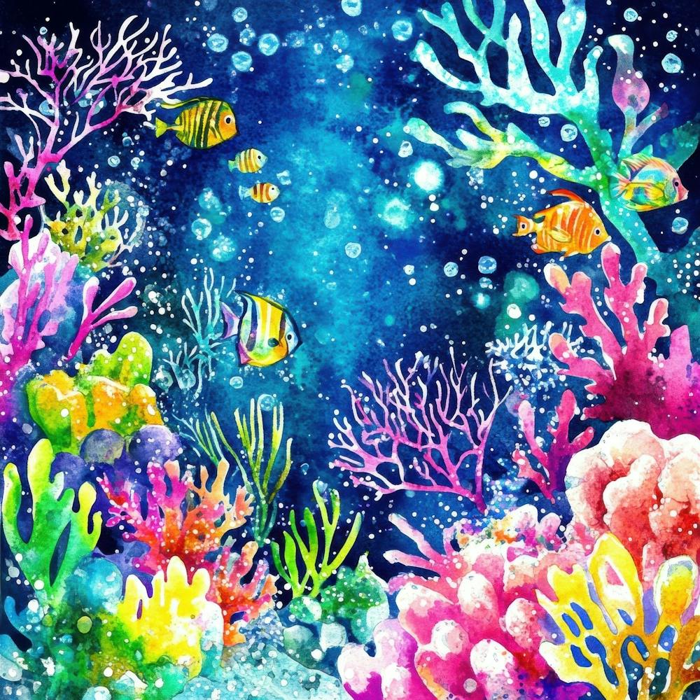 Underwater Watercolor Painting