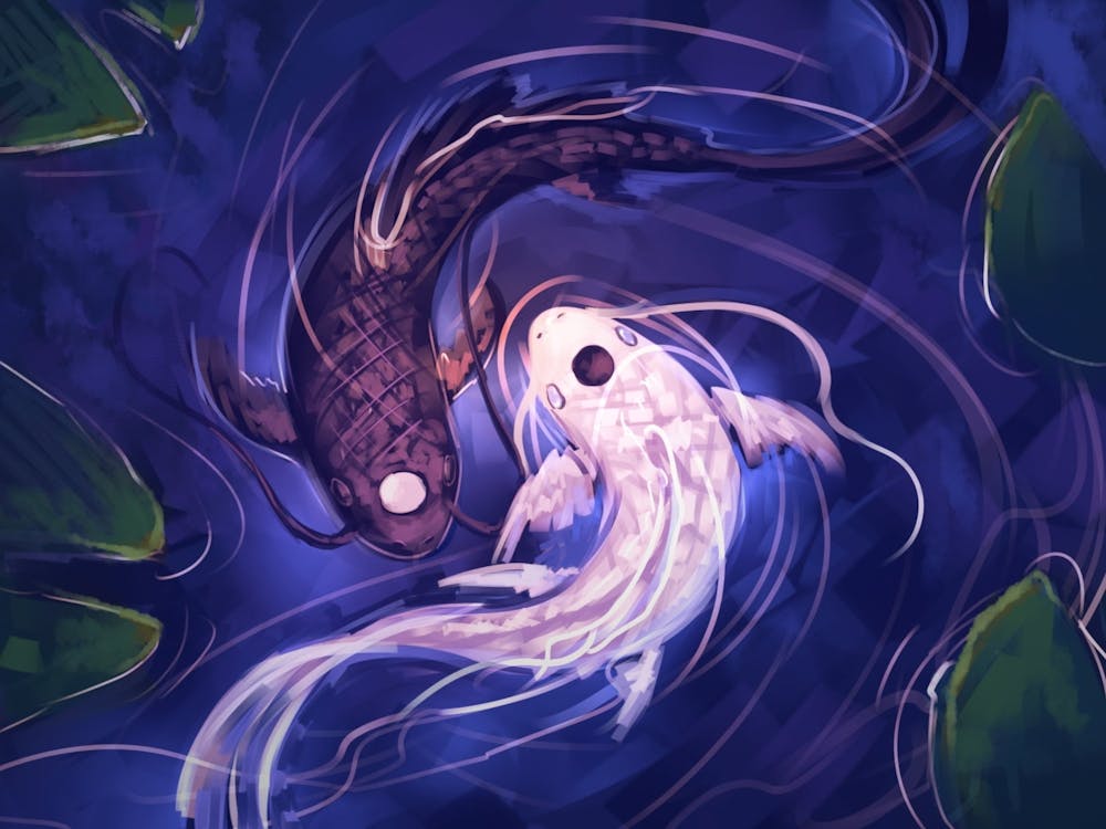Koi Fish yin yang