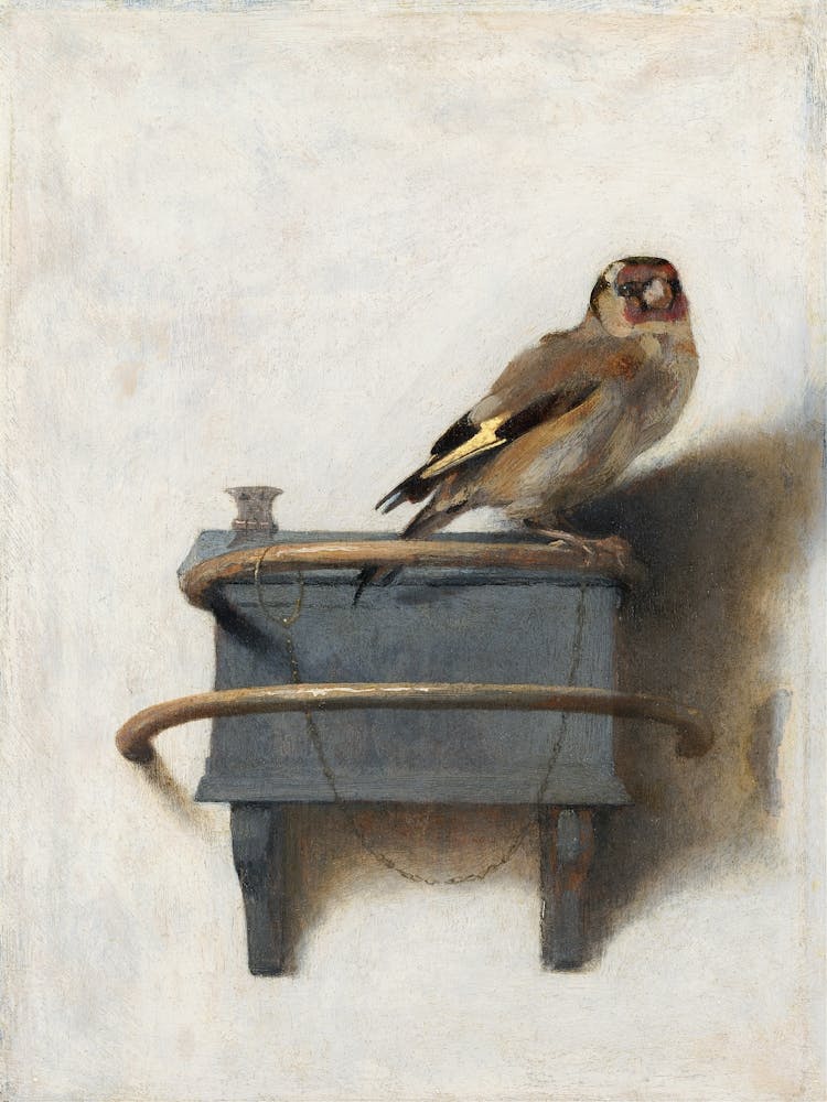 The Goldfinch Vintage Painting