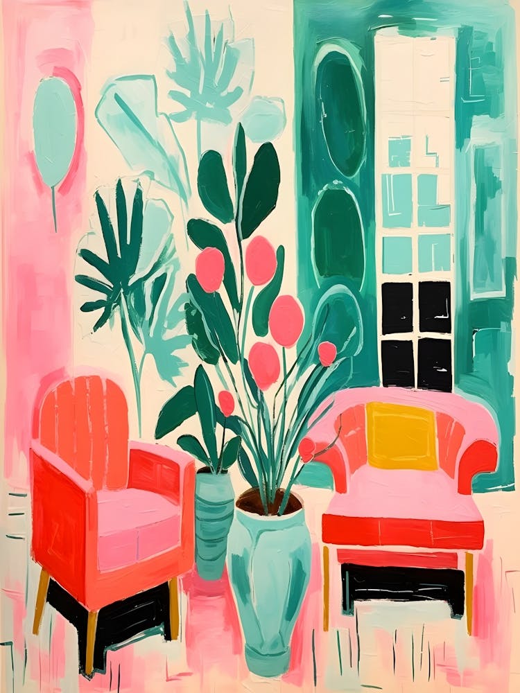 Pink Living Room