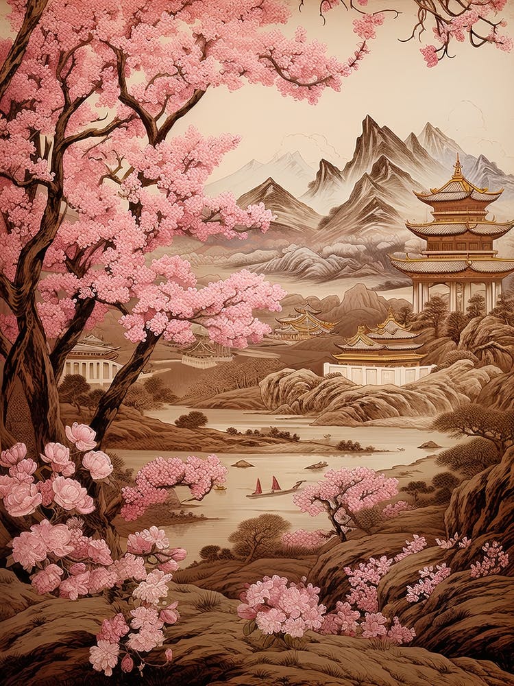Cherry Blossom Victorian Style 3