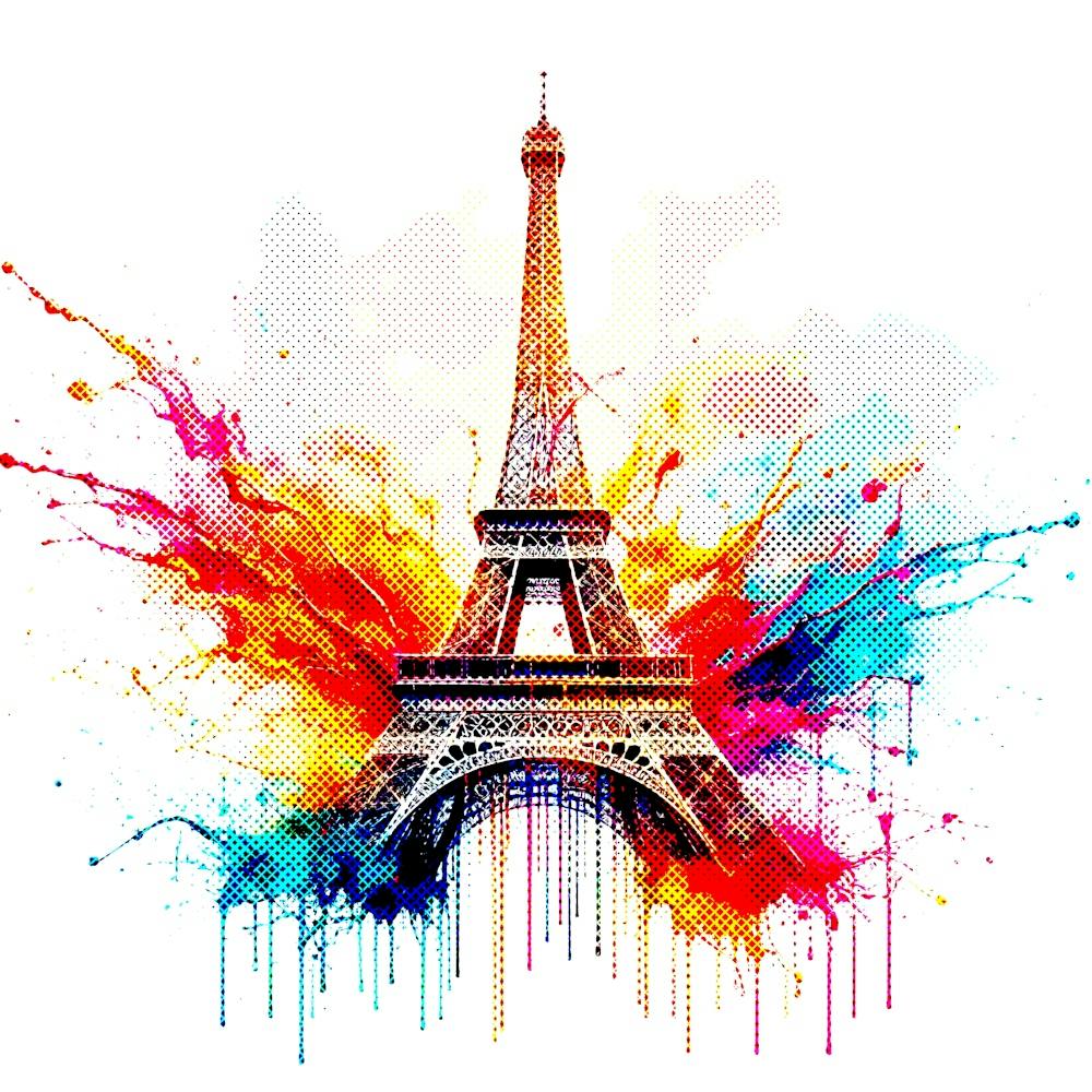 Paris Eiffel Tower pop art