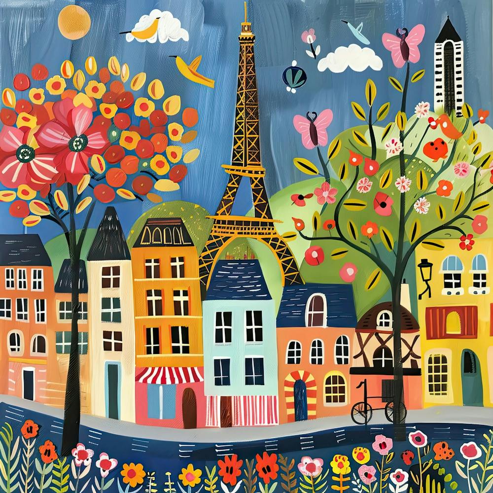 Kids Travel Illustration Paris 2