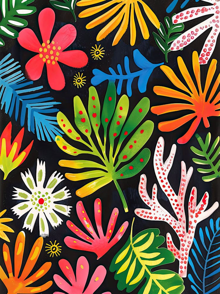 Dancing Tropicals Matisse Style