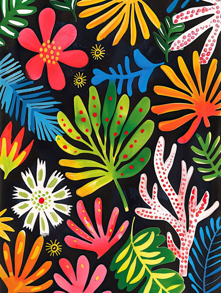 Dancing Tropicals Matisse Style