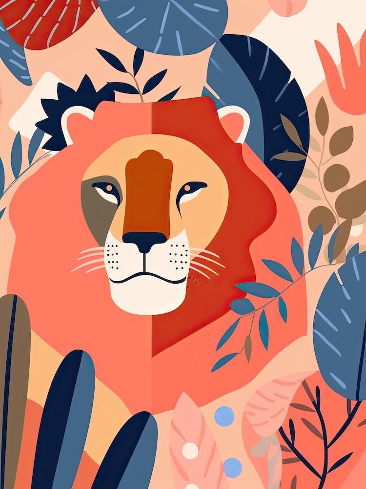 Leo Illustration Zodiac Star Sign 2