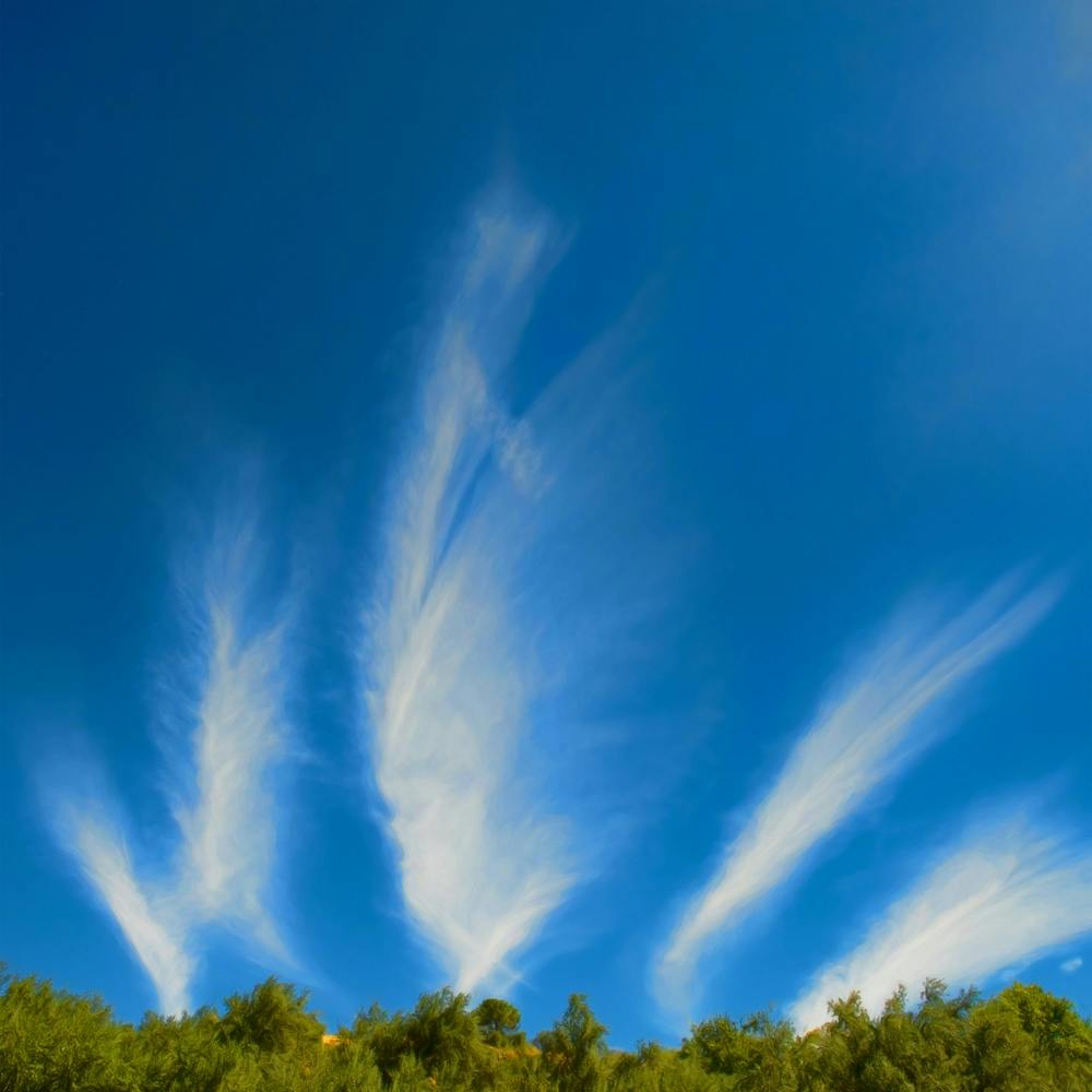 Wispy Cloudscape Square