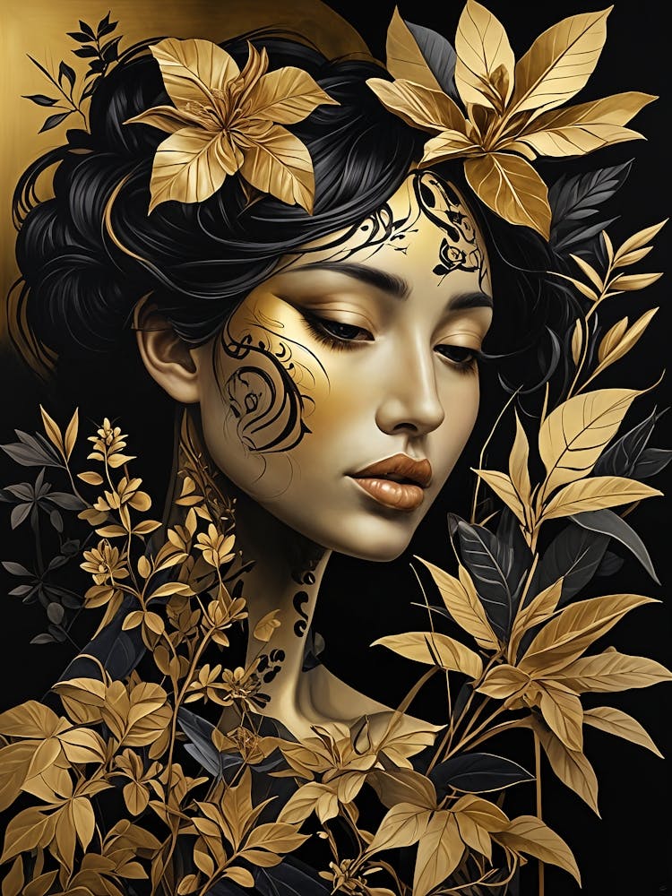 Gold And Black Gaia no5