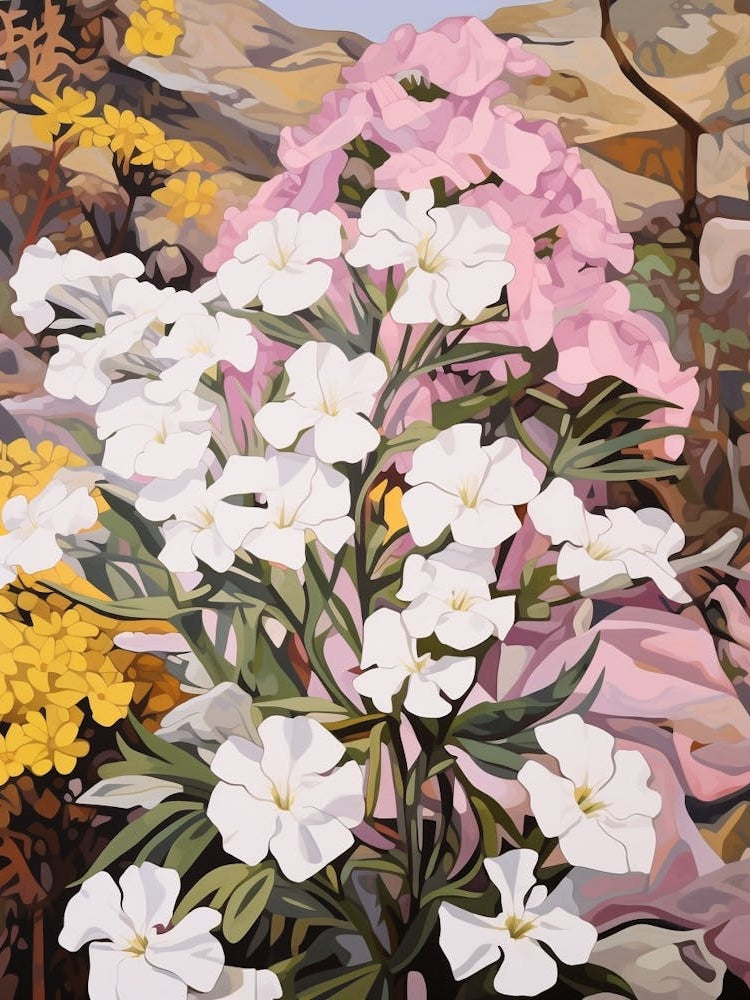 Phlox 3 Flower Painting