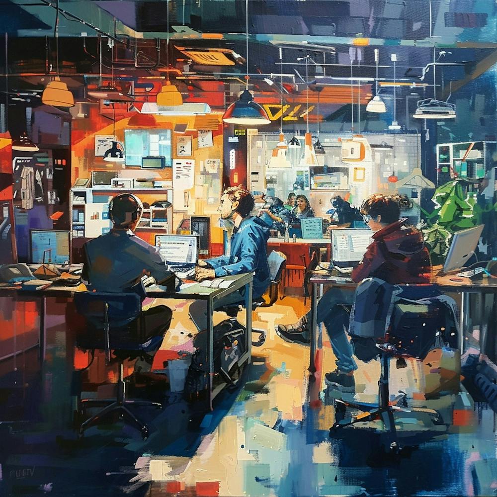 A Startup Incubator Oil Painting Illustration 1718666902 1