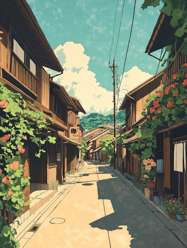 Sendai Japan A Vintage Japanese Street