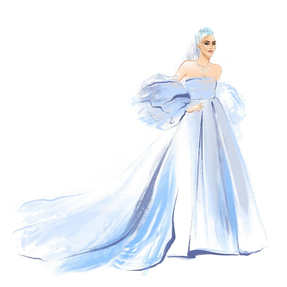 Lady Gaga In Blue