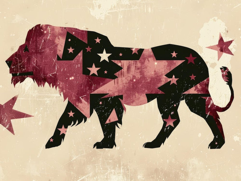 Lion With Stars