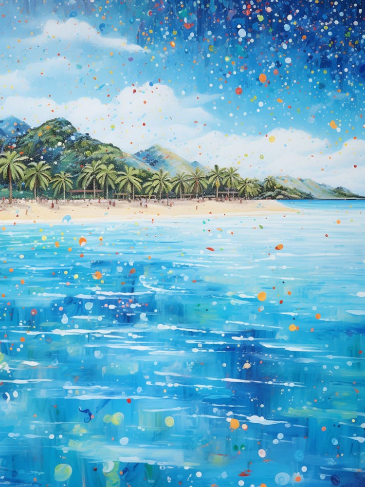 Une Peinture de Matira Beach, Bora Bora Polynésie Française 2