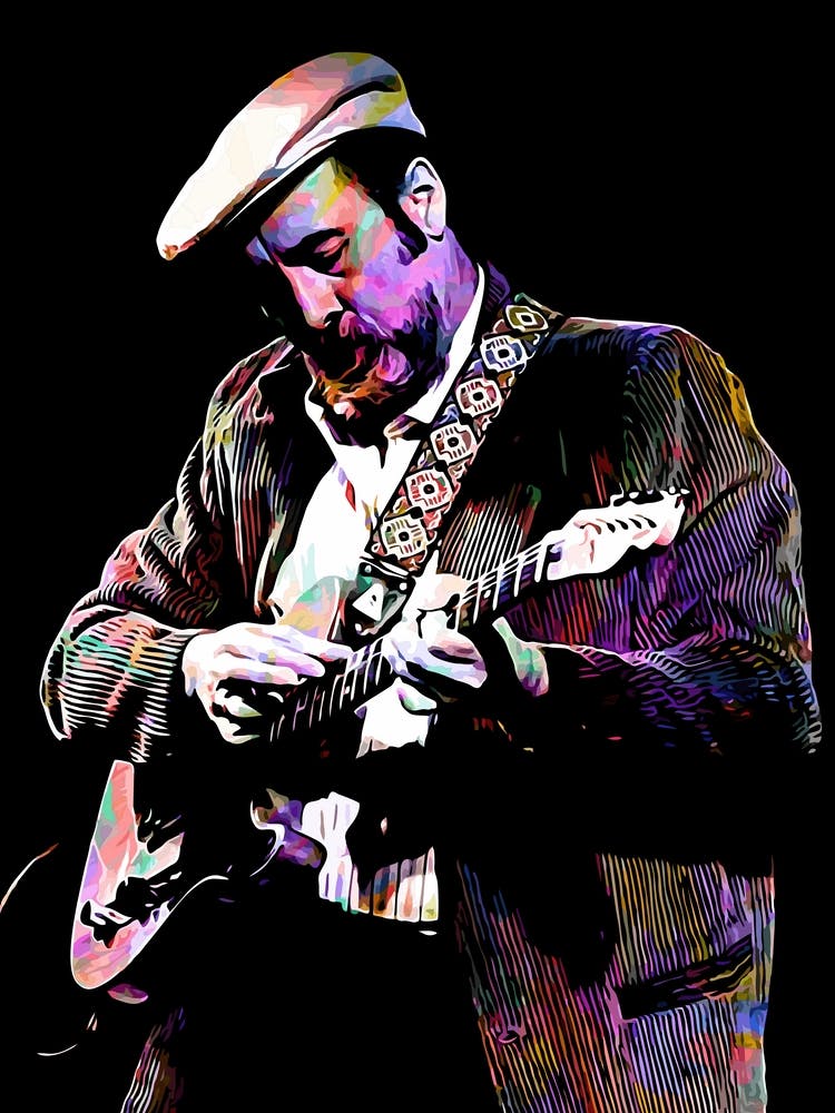 Roy Buchanan Music Legend Colorful