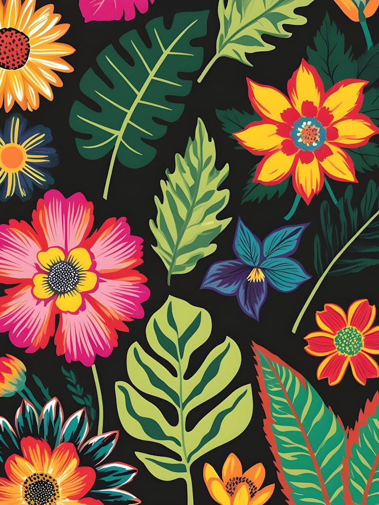 Floral Seamless Pattern Vector
