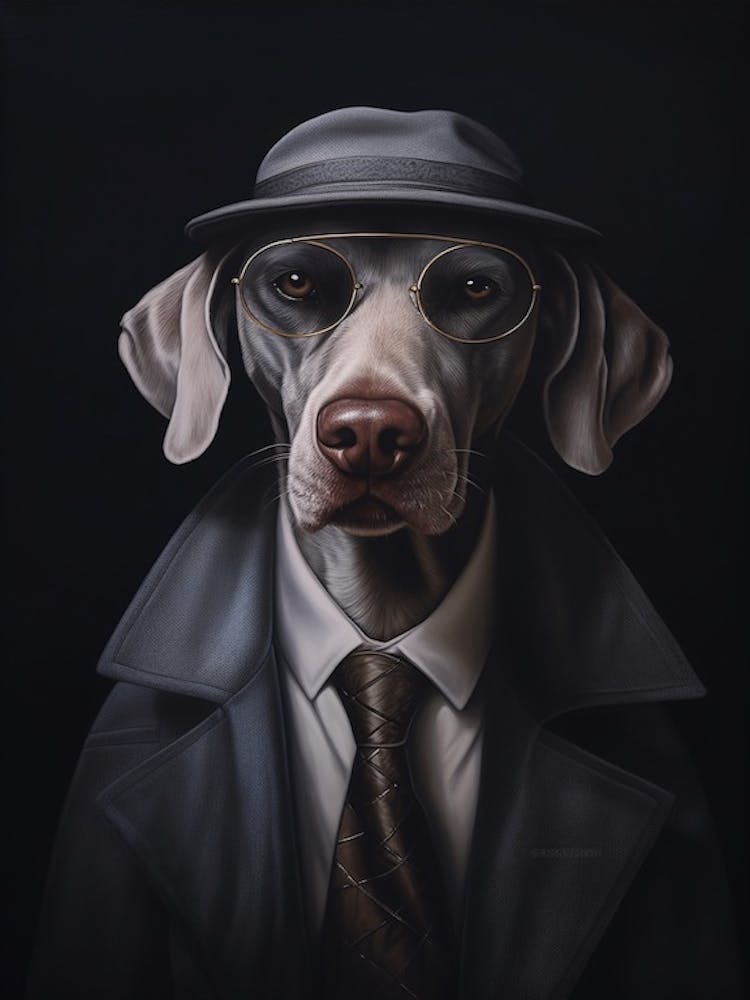 Gangster Dog Weimaraner 2