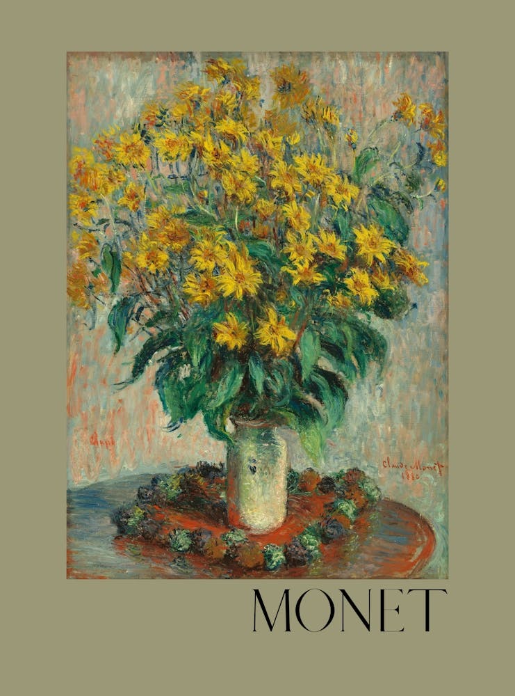 Monet'S Yellow Flowers