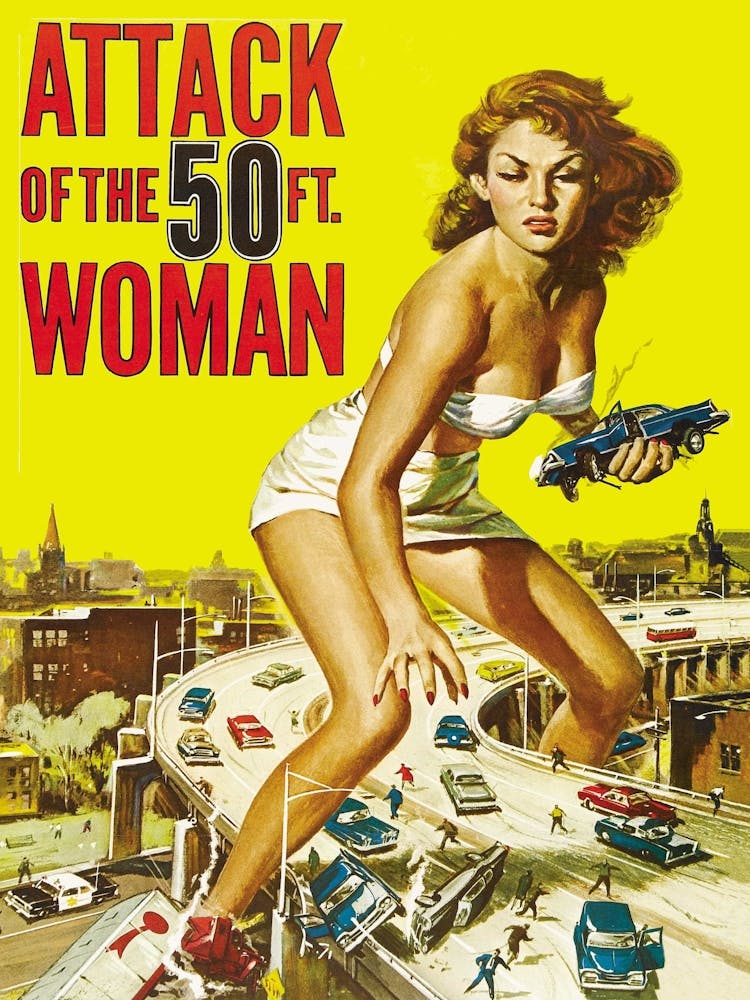 Attack Of The 50 Feet Woman, Fantasy Movie Poster