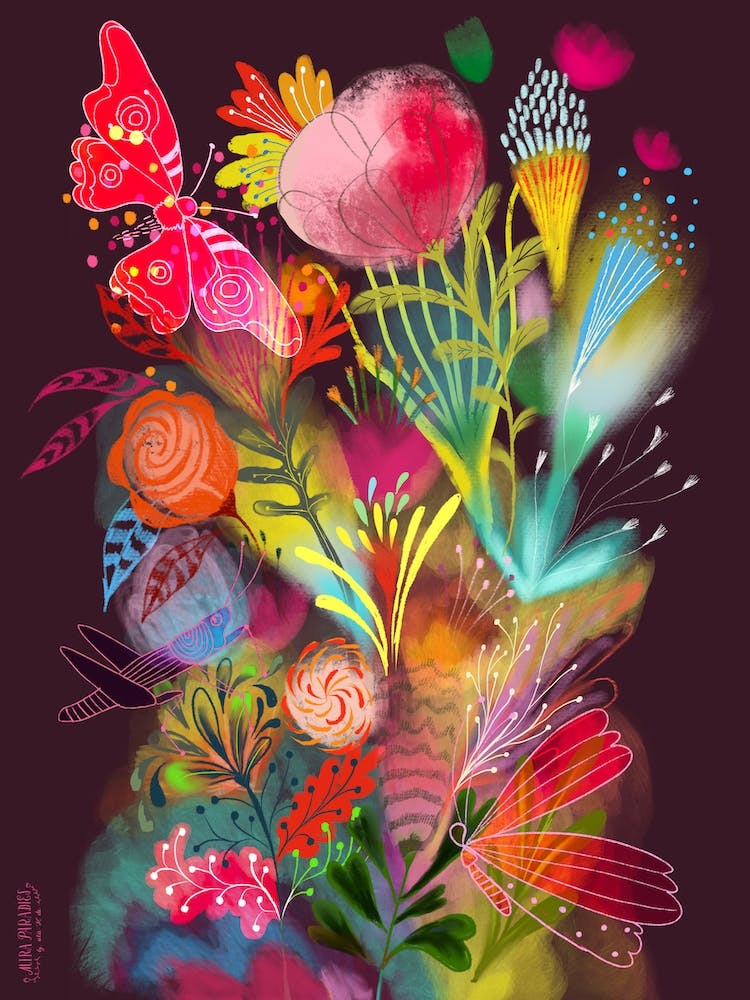 Tropical Night Garden