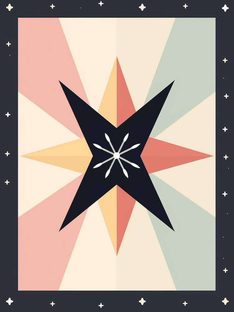 Cute Pastel Star Digital Illustration   1