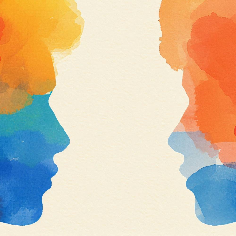 Portrait Of Two People