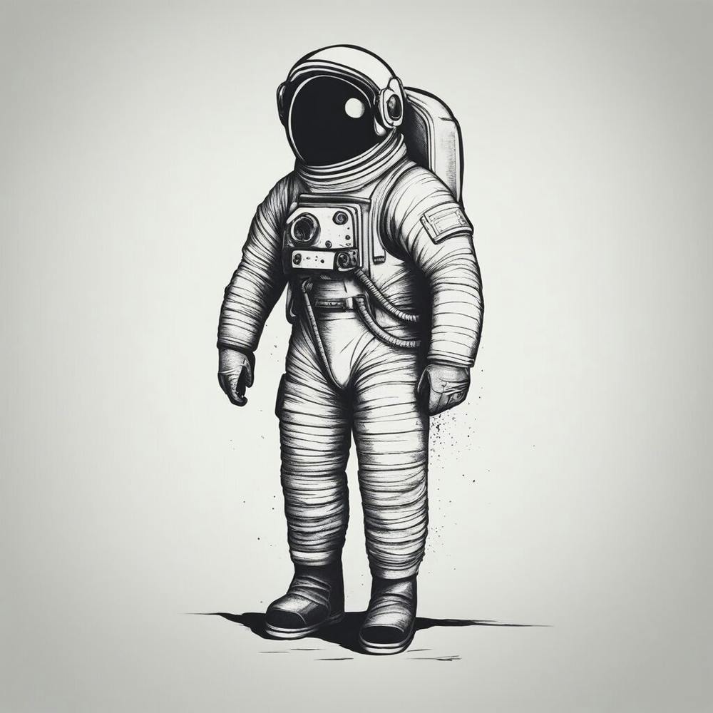 Astronaut In blank Space