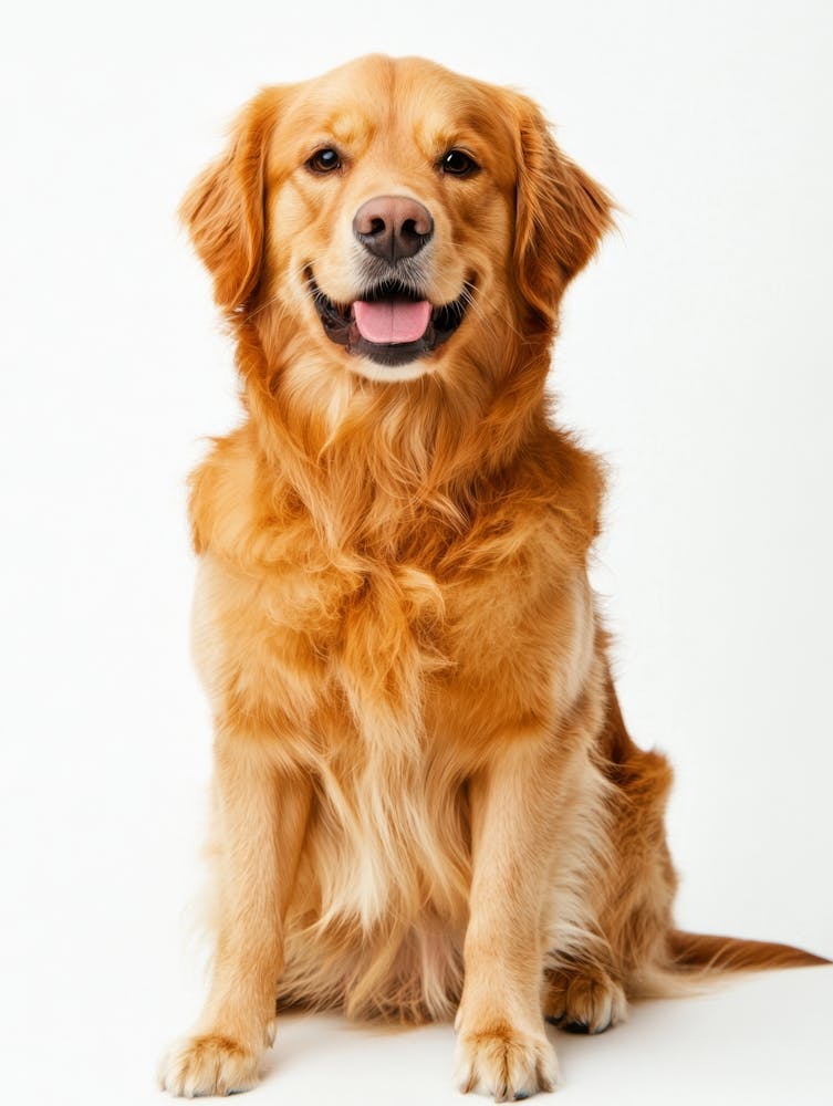 Golden Retriever Dog.Generated AI.