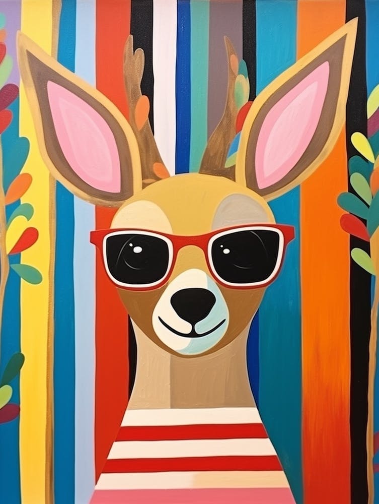 Little Kangaroo 3 Wearing Sunglasses