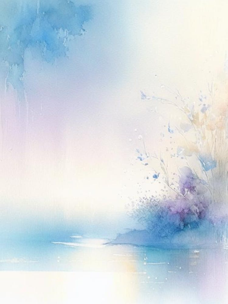 Water As A Symbol Of Power & Strength Waterscape Gouache 2