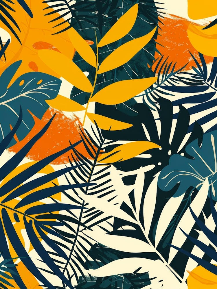 Tropical Leaves Seamless Pattern 23