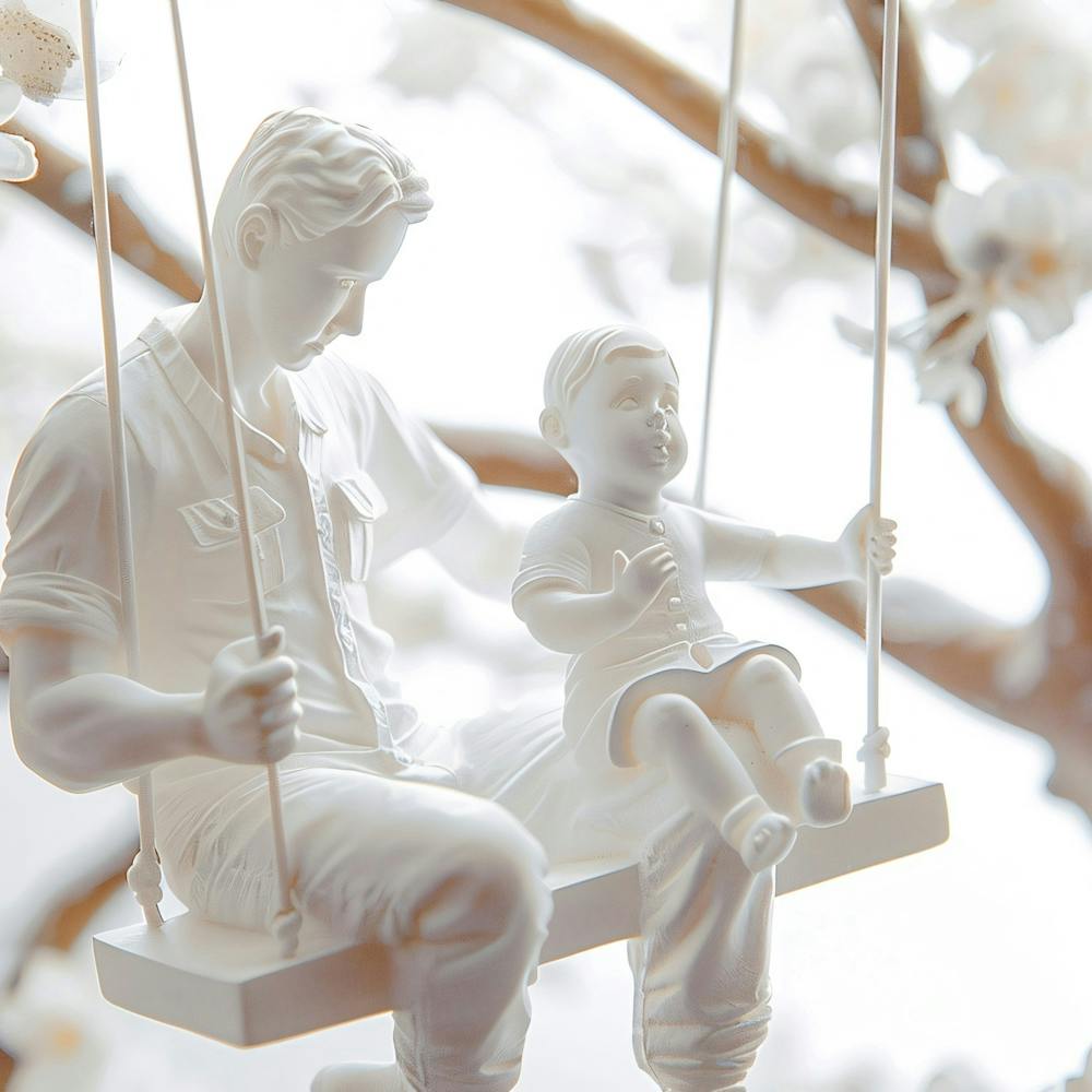 Père et Fils sur la Balançoire