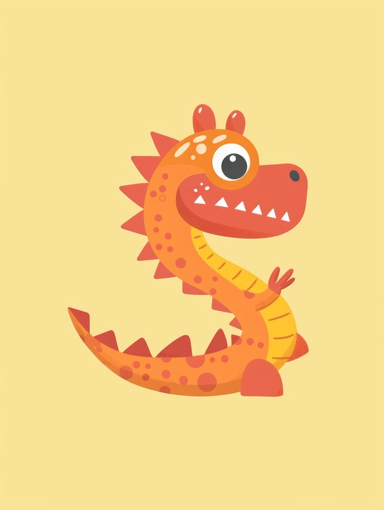 Cute Cartoon Dragon