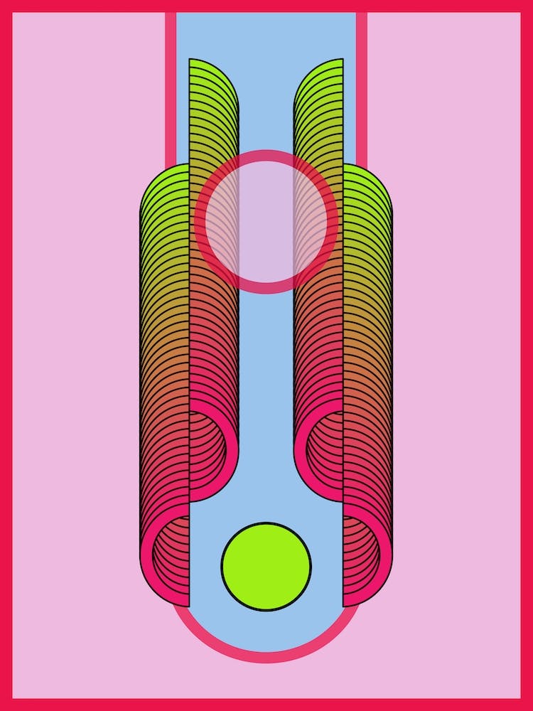 The Other Side Geometric Abstract 